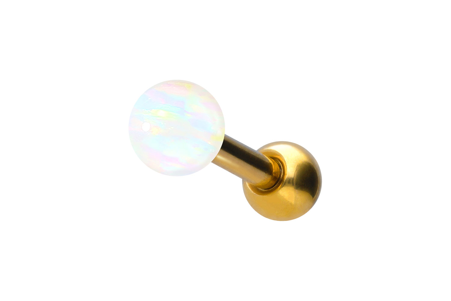 Chirurgenstahl Ohrpiercing SYNTHETISCHER OPAL